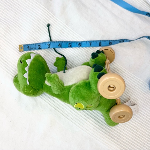 Disney Store Toy Story REX Dinosaur Pull Toy Plush with String and Wheels 9" - Picture 12 of 14